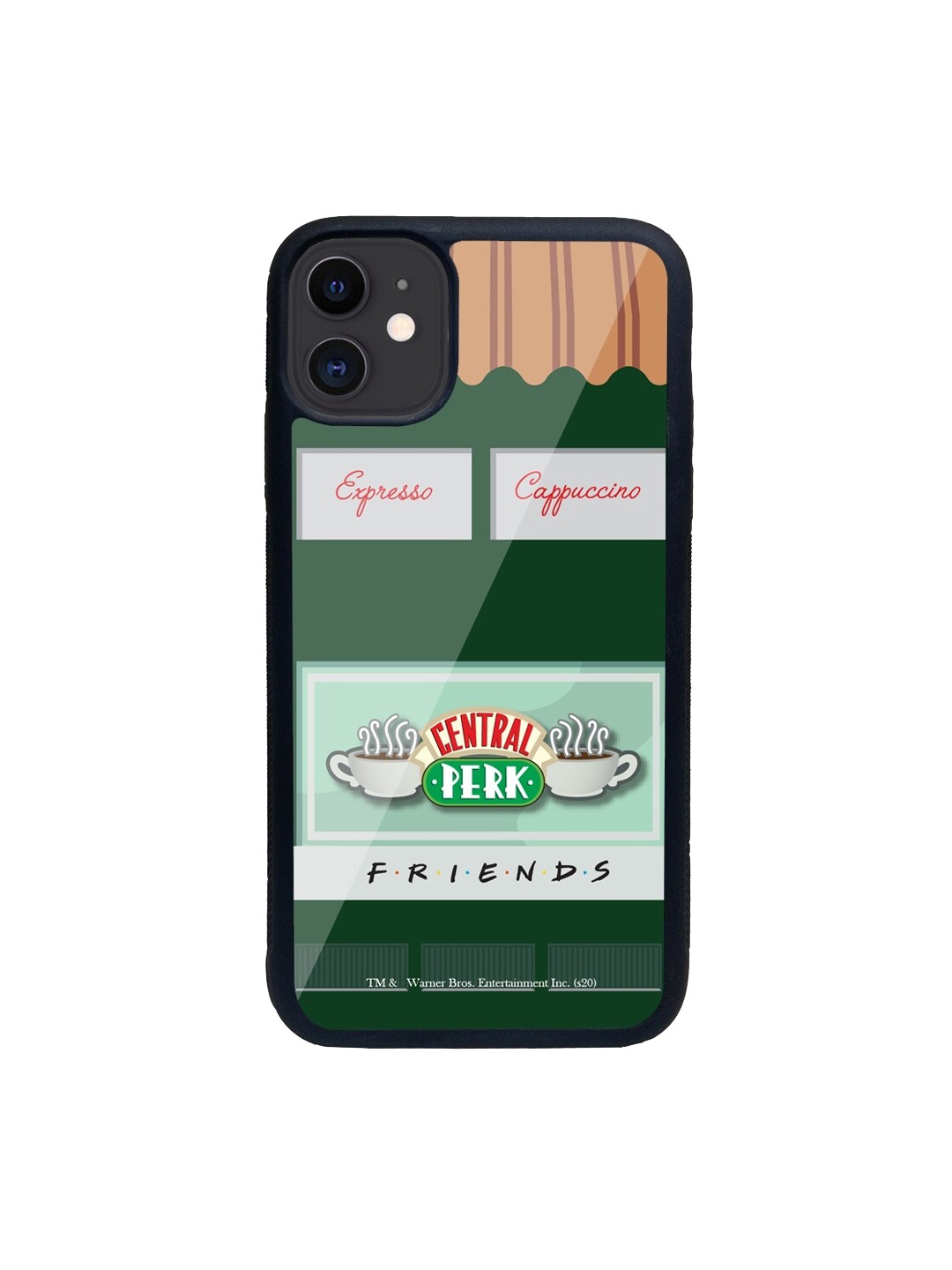 

macmerise Green & Beige Central Perk Glass iPhone 11 Phone Case