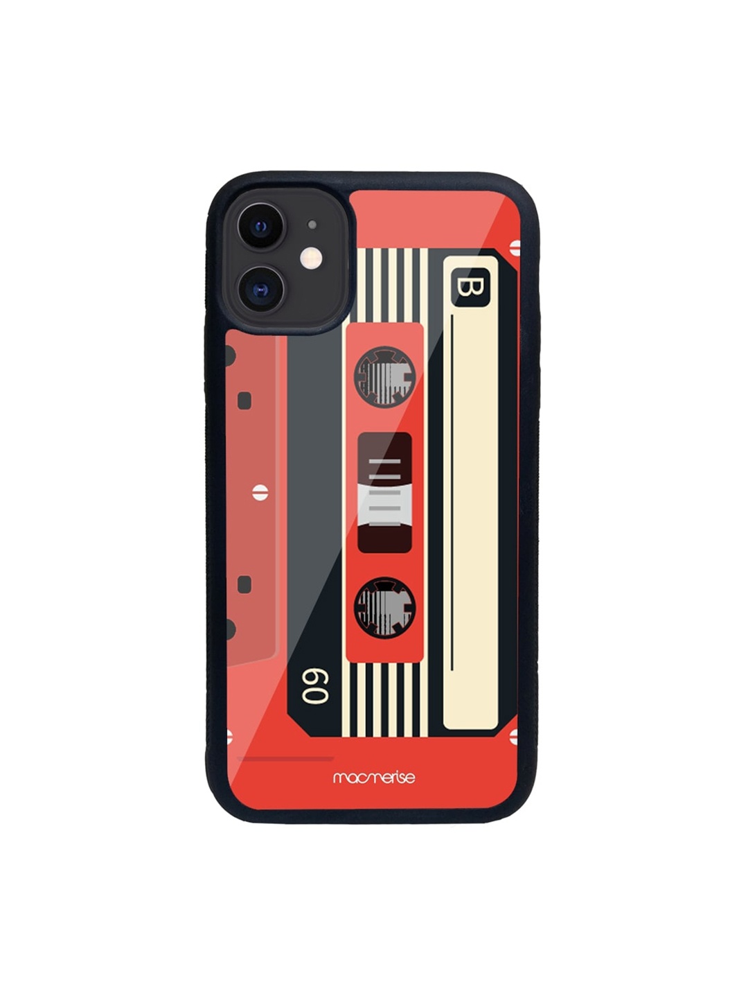 

macmerise Orange & Beige Casette Pattern iPhone 11 Back Case