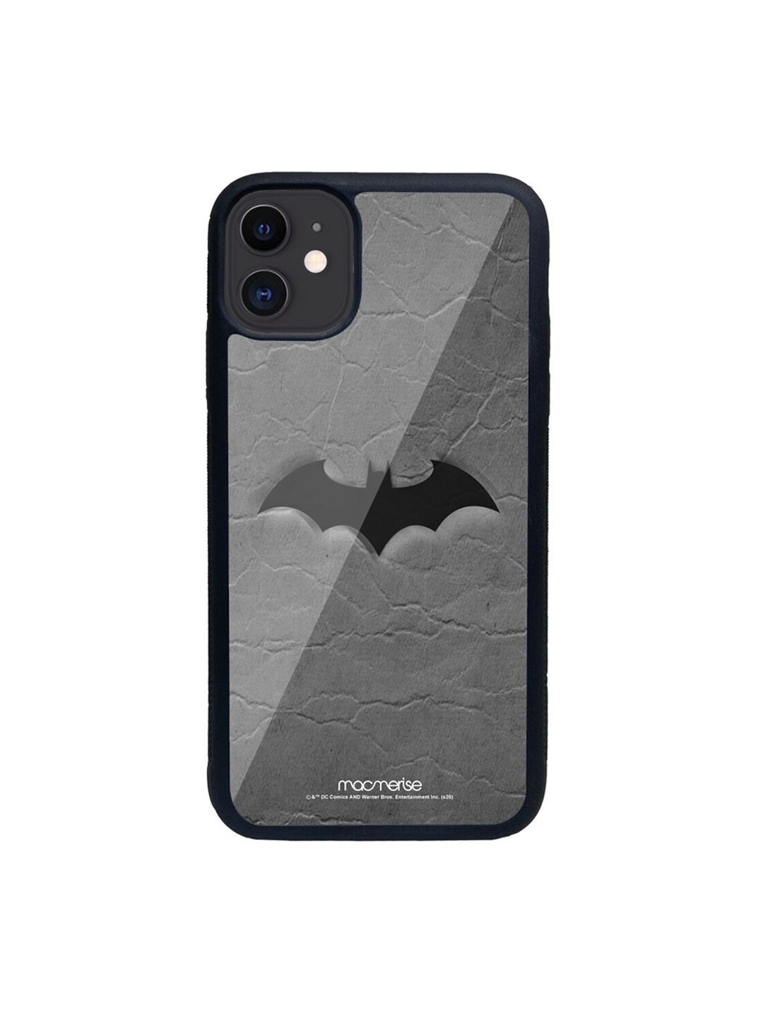 

macmerise Grey & Black Fade Out Batman Printed iPhone 11 Back Case