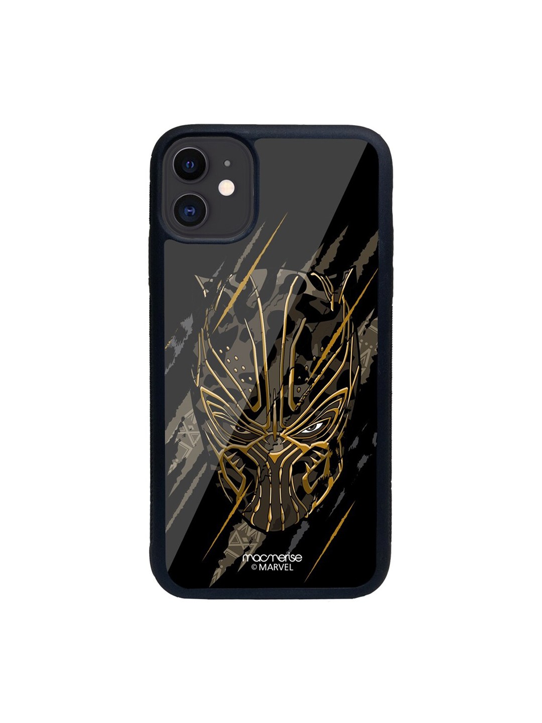 

macmerise Black & Brown Headstrong Contender Printed iPhone 11 Back Case