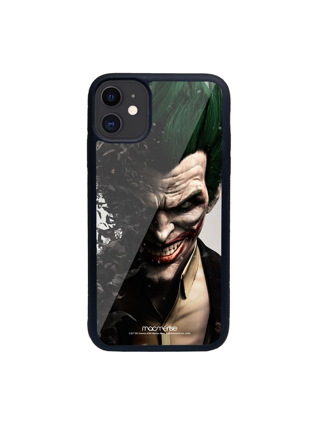 

macmerise Black & Beige Joker Withers Glass Phone Case for iPhone 11