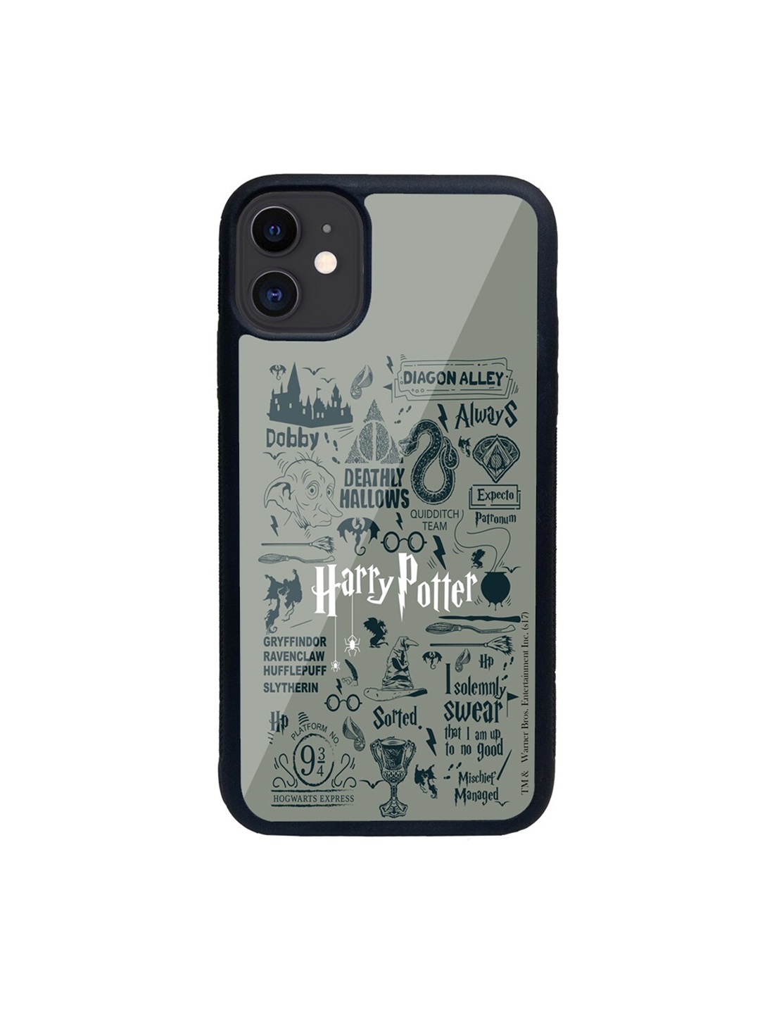 

macmerise Grey & White Harry Potter Infographic Printed iPhone 11 Phone Case