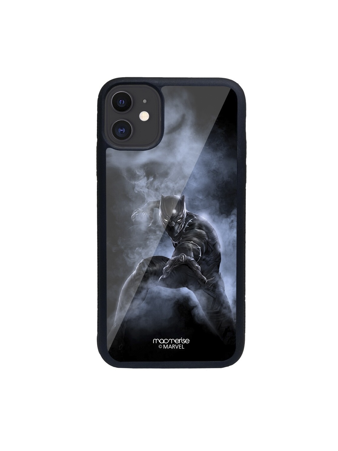 

macmerise Black & Grey Black Panther Attack Printed iPhone 11 Back Case