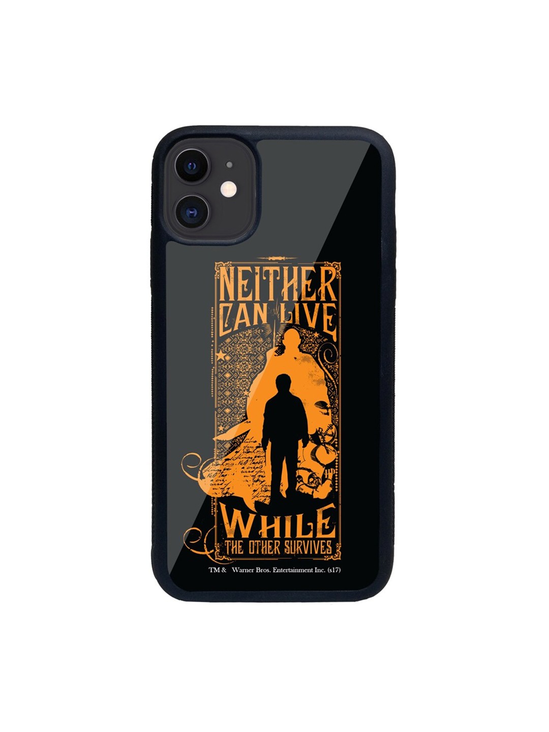 

macmerise Black & Orange Harry Vs Voldemort Glass iPhone 11 Phone Case