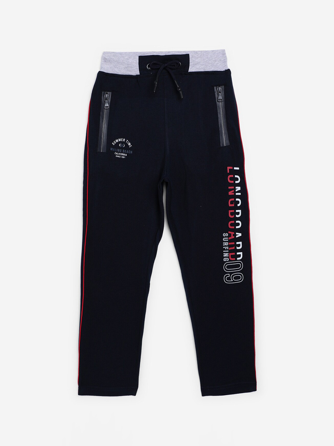 

Octave Boys Navy Blue & Grey Solid Track Pants