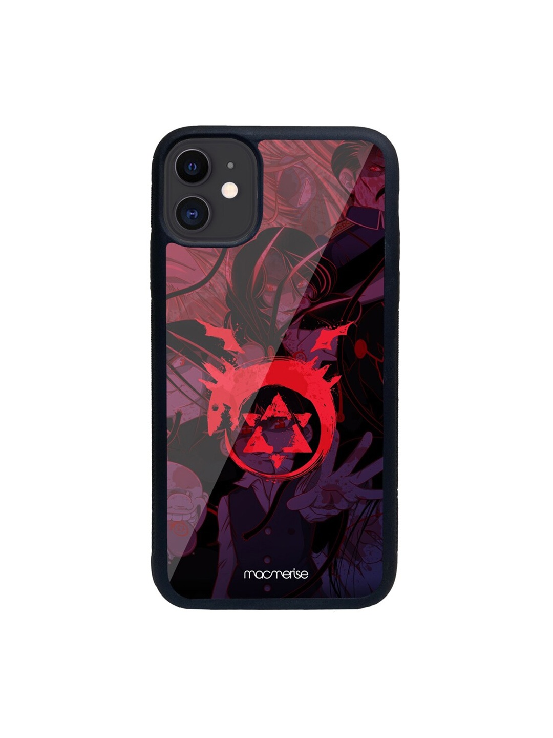 

macmerise Black & Red Homunculus Glass iPhone 11 Back Case