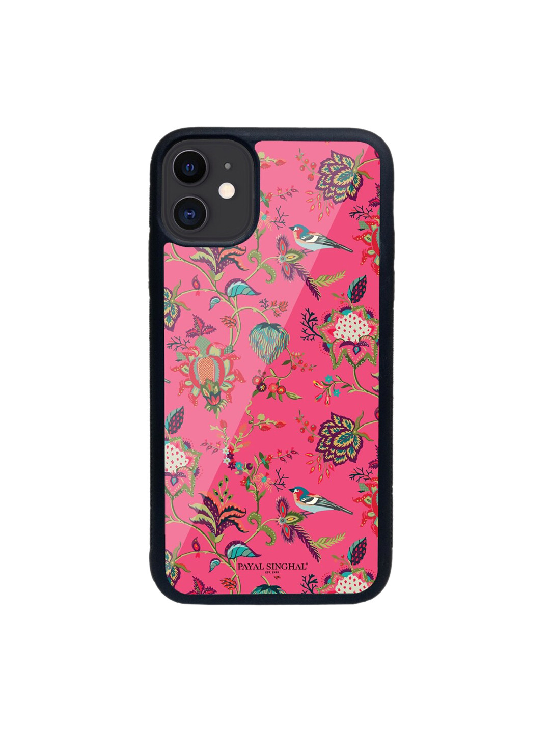 

macmerise Black & Fuchsia Pink Payal Singhal Chidiya iPhone 11 Back Case