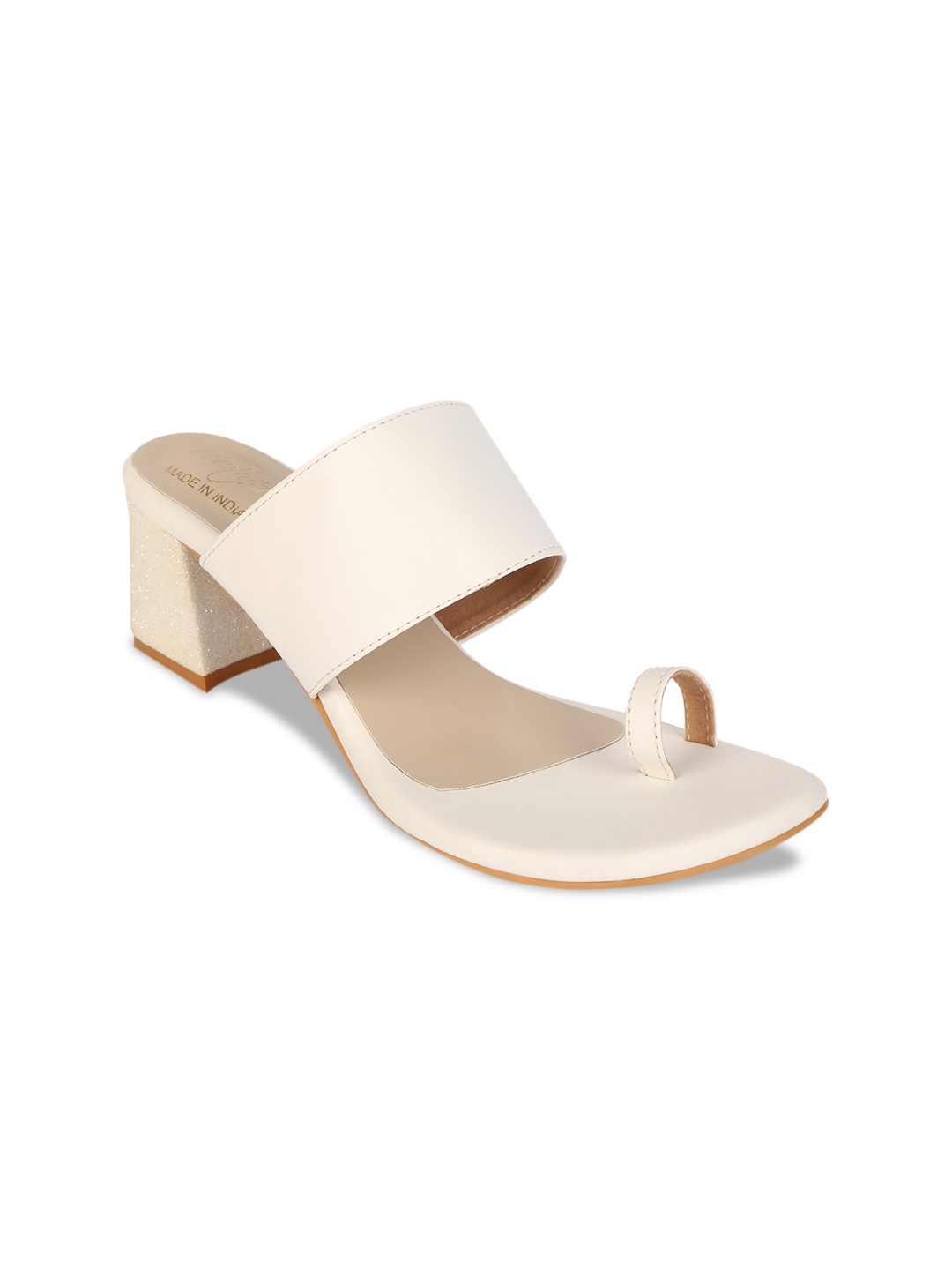Bowtoes Women White Embellished Mules