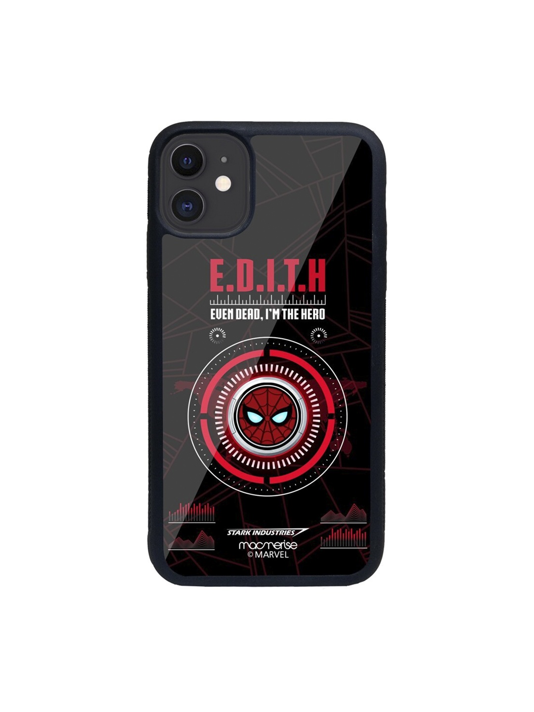 

macmerise Black & Red Hello Edith Printed iPhone 11 Back Case