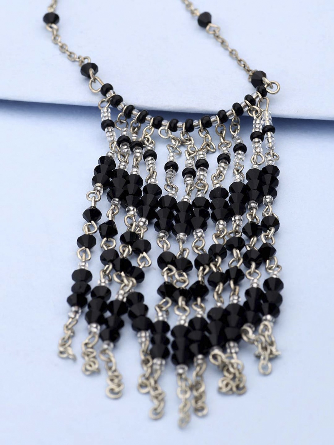 

Voylla Silver-Toned Metal Silver-Plated Necklace
