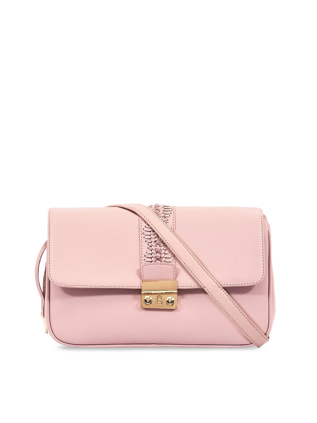 

Eske Rose Solid Sling Leather Bag