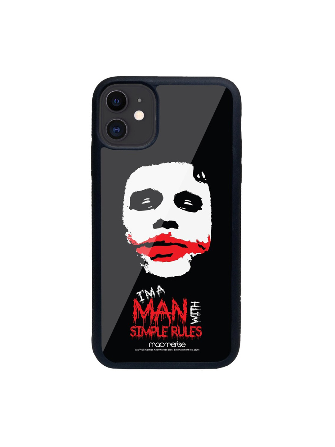 

macmerise Black & White Man With Simple Rules Printed iPhone 11 Back Case