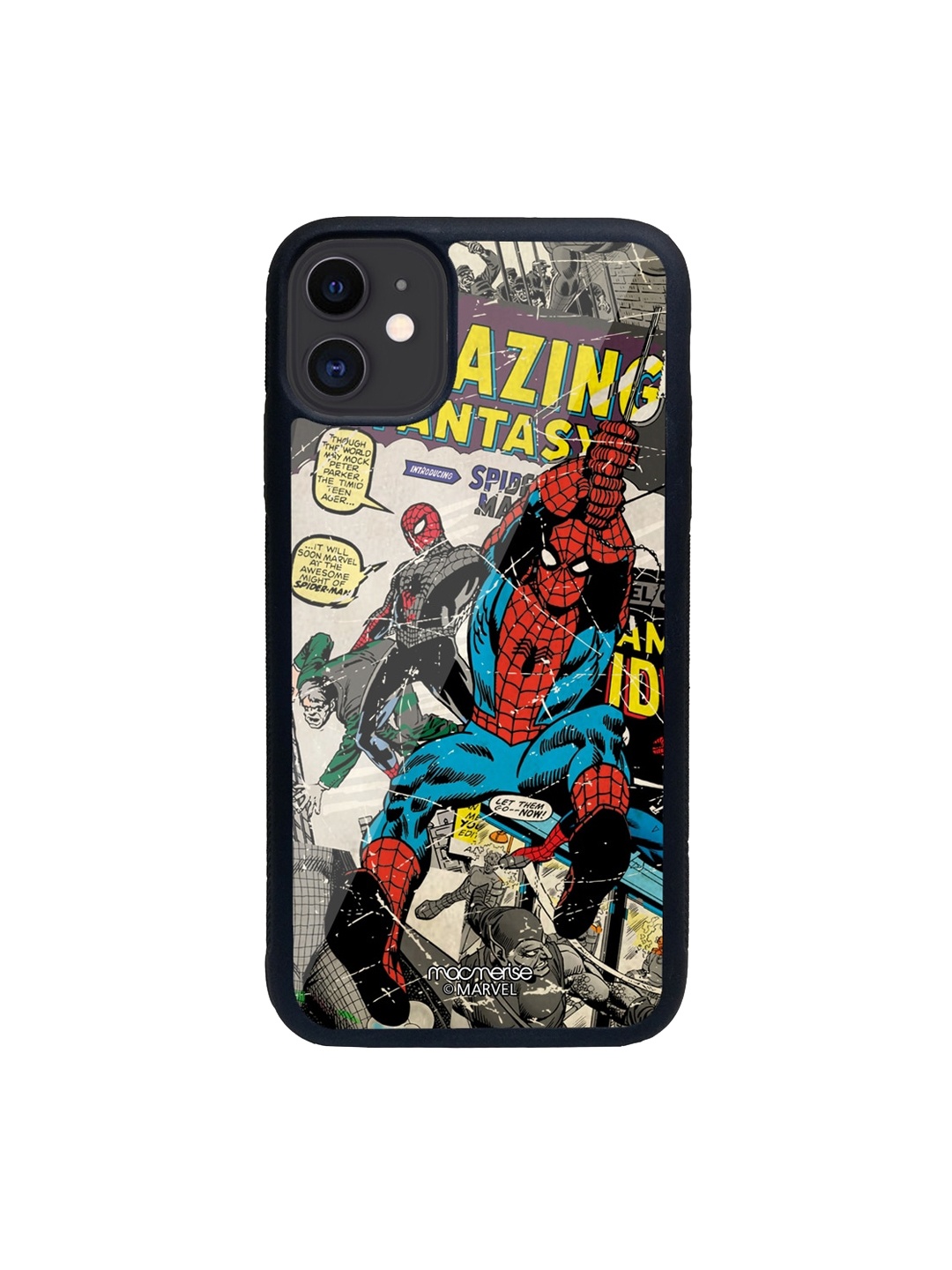 

macmerise Black & Blue Comic Spidey iPhone 11 Back Case