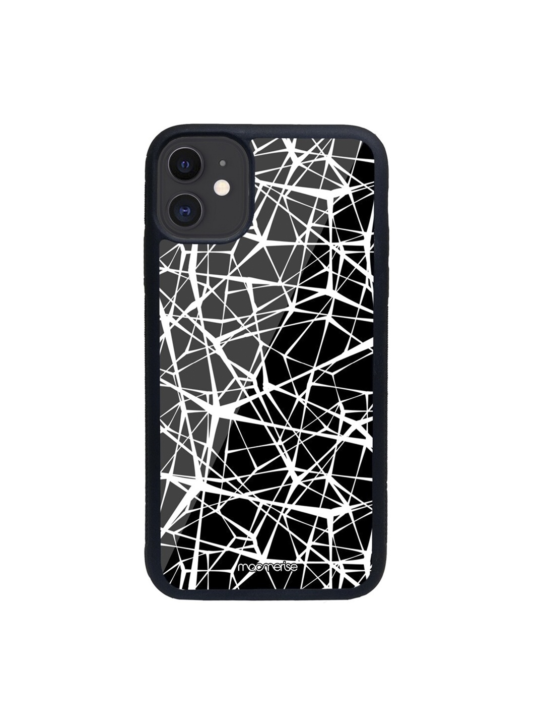 

macmerise Black & White Grunge Web iPhone 11 Back Case