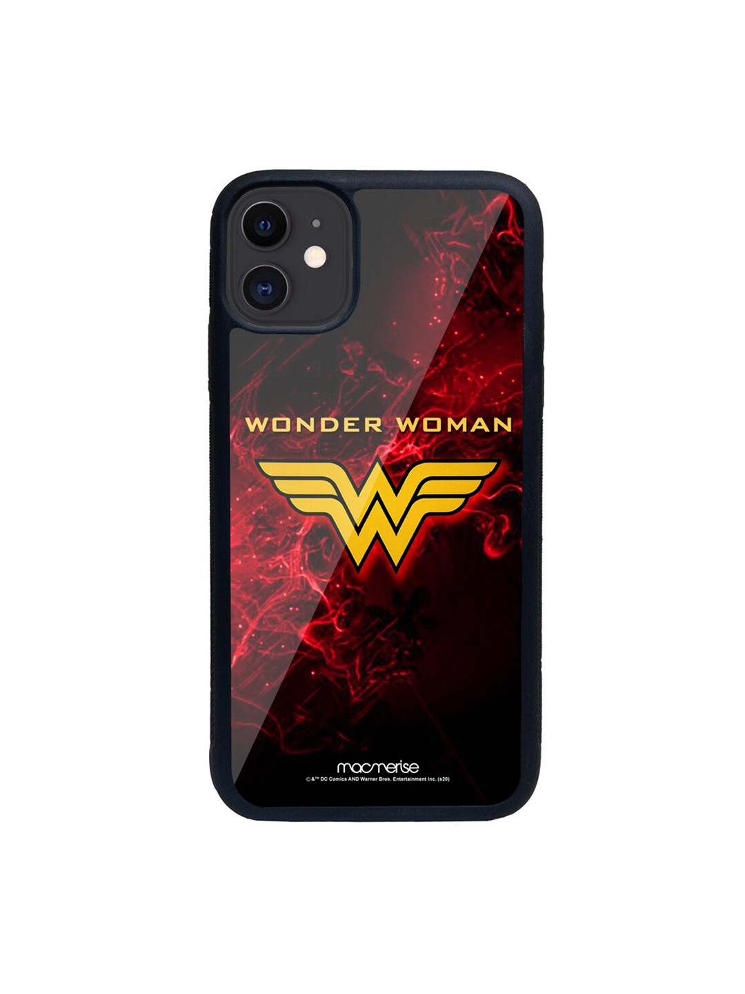 

macmerise Black & Red Wonder Woman Glass iPhone 11 Back Case