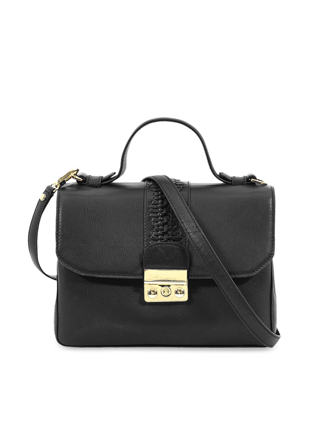

Eske Black Solid Satchel