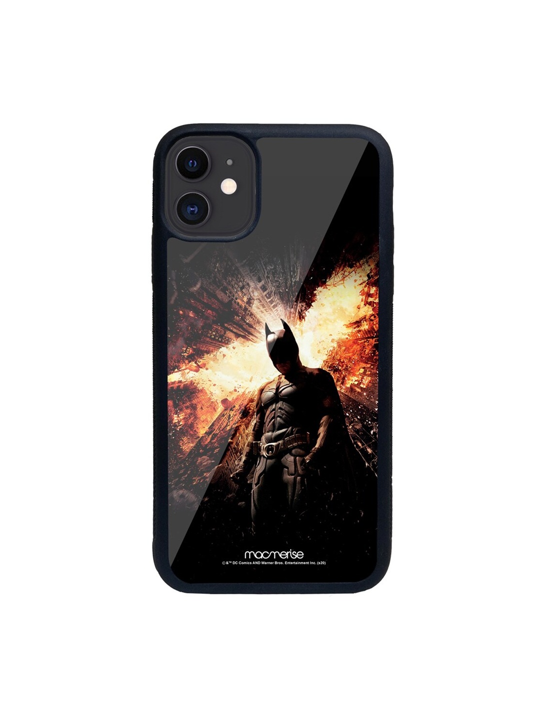 

macmerise Black & Orange The Dark Knight Rises Pattern iPhone 11 Back Case