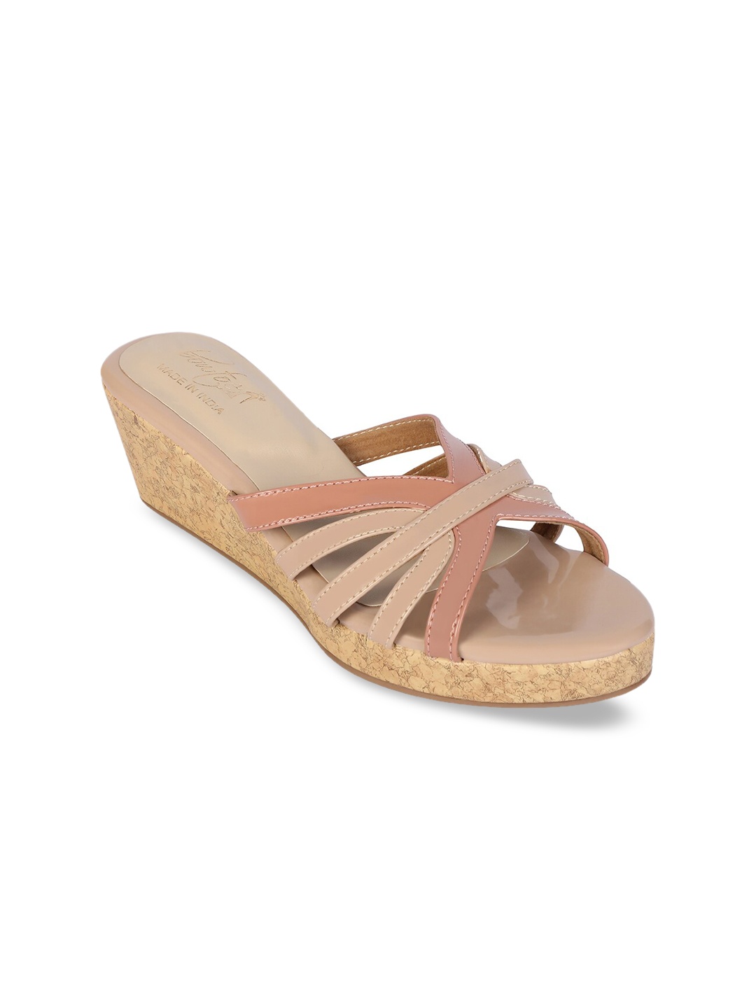 

Bowtoes Women Nude-Coloured Solid Wedges