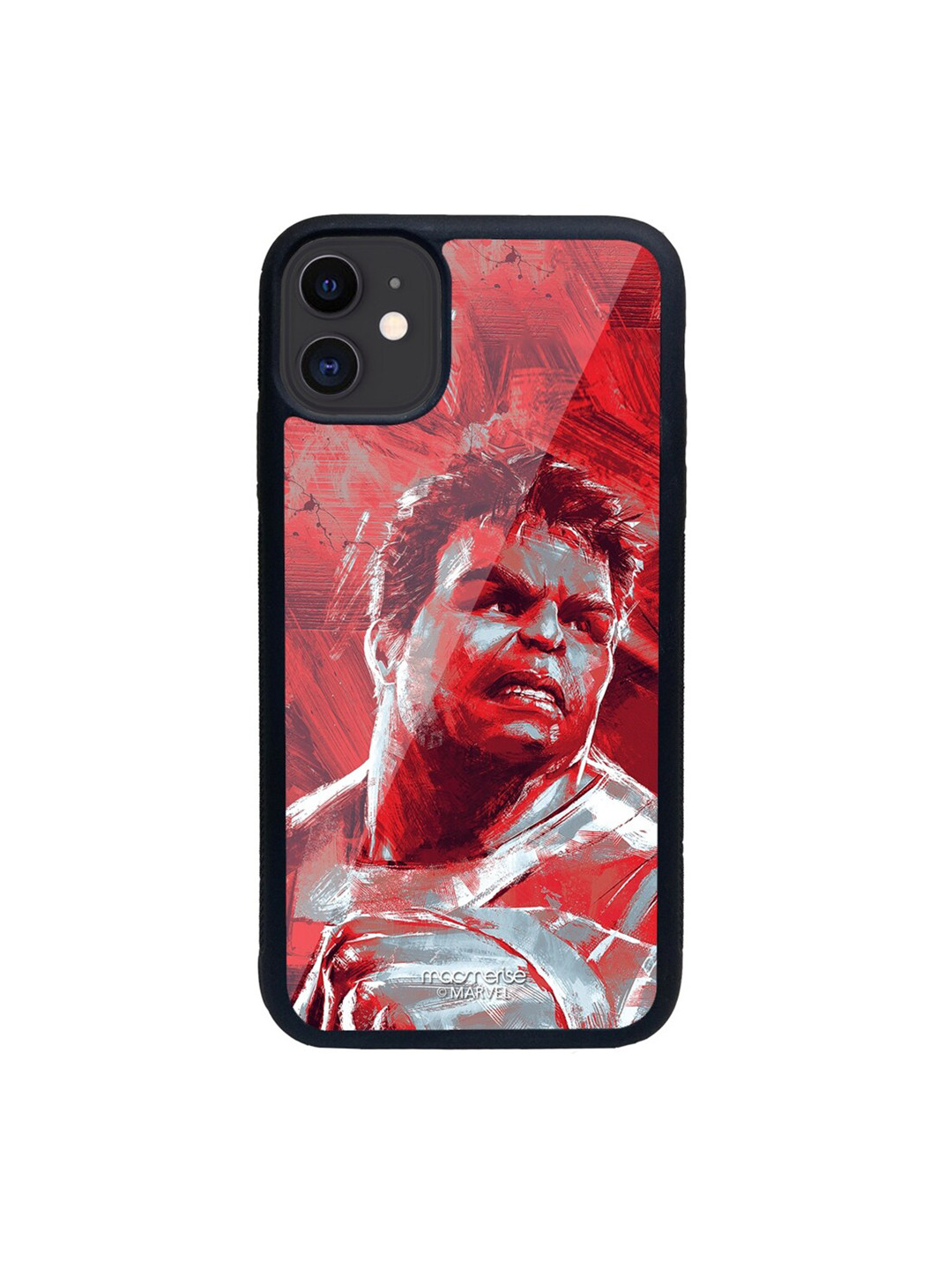 

macmerise Red & Grey Charcoal Art Hulk iPhone 11 Phone Case