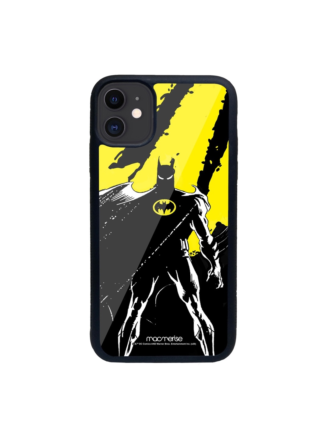 

macmerise Black & Yellow Bat On The Lookout iPhone 11 Back Case