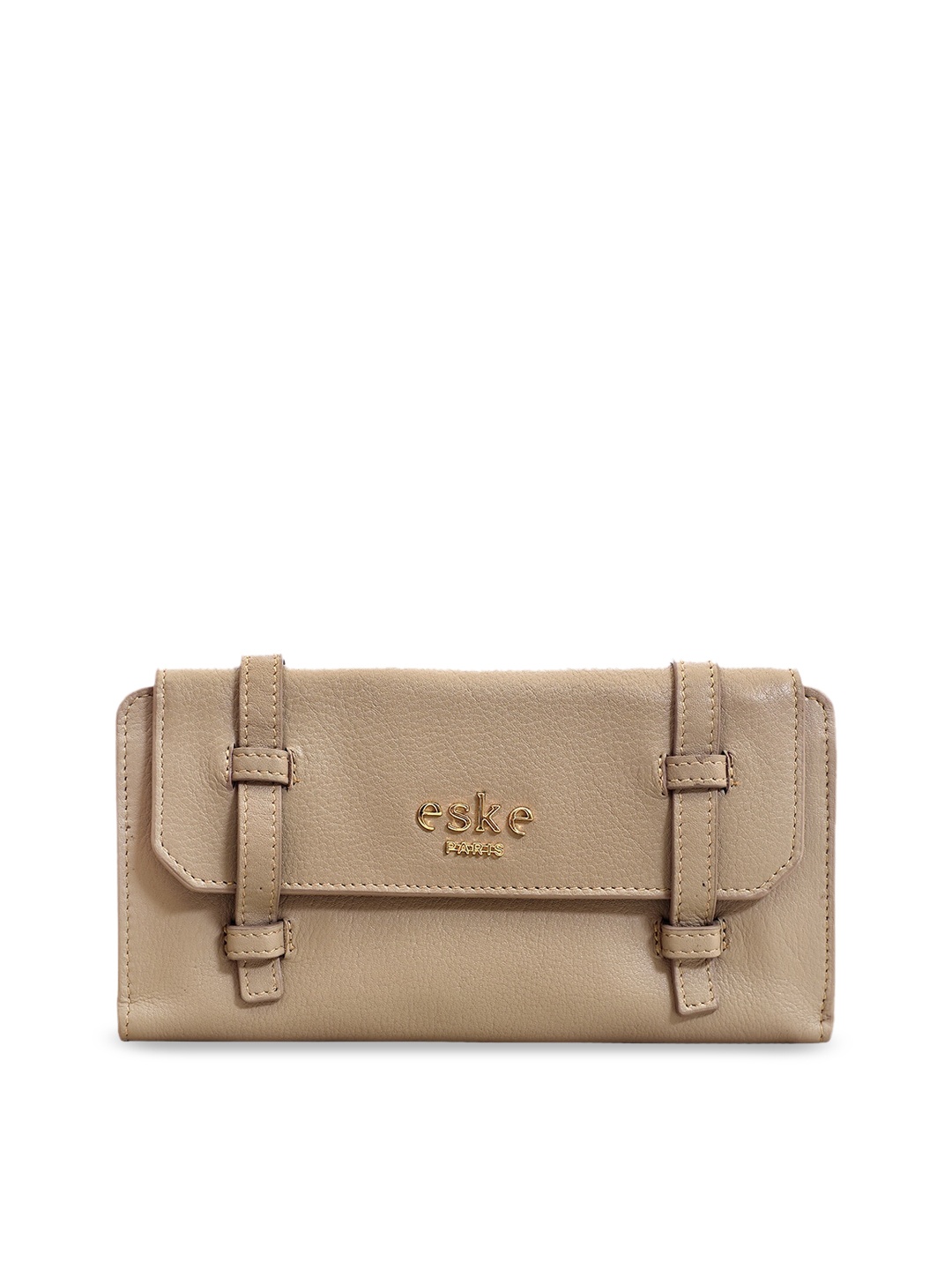 

Eske Women Solid Cream Leather Wallet