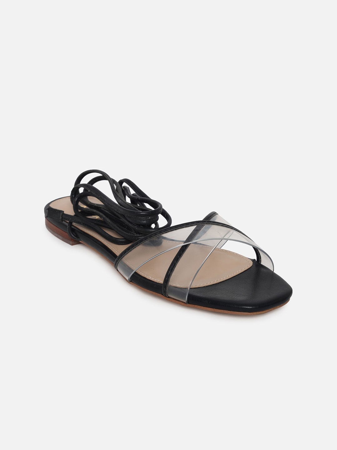 

ALDO Women Black Solid Open Toe Flats