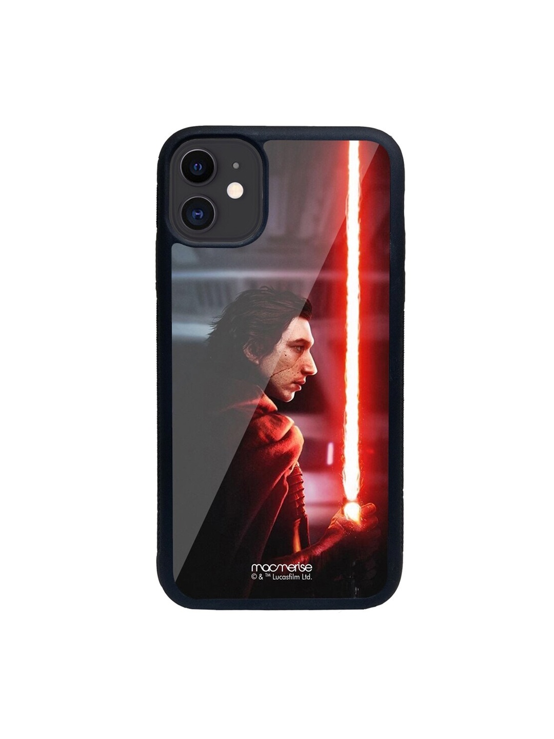

macmerise Black & Red Light Saber Printed iPhone 11 Phone Case, Multi