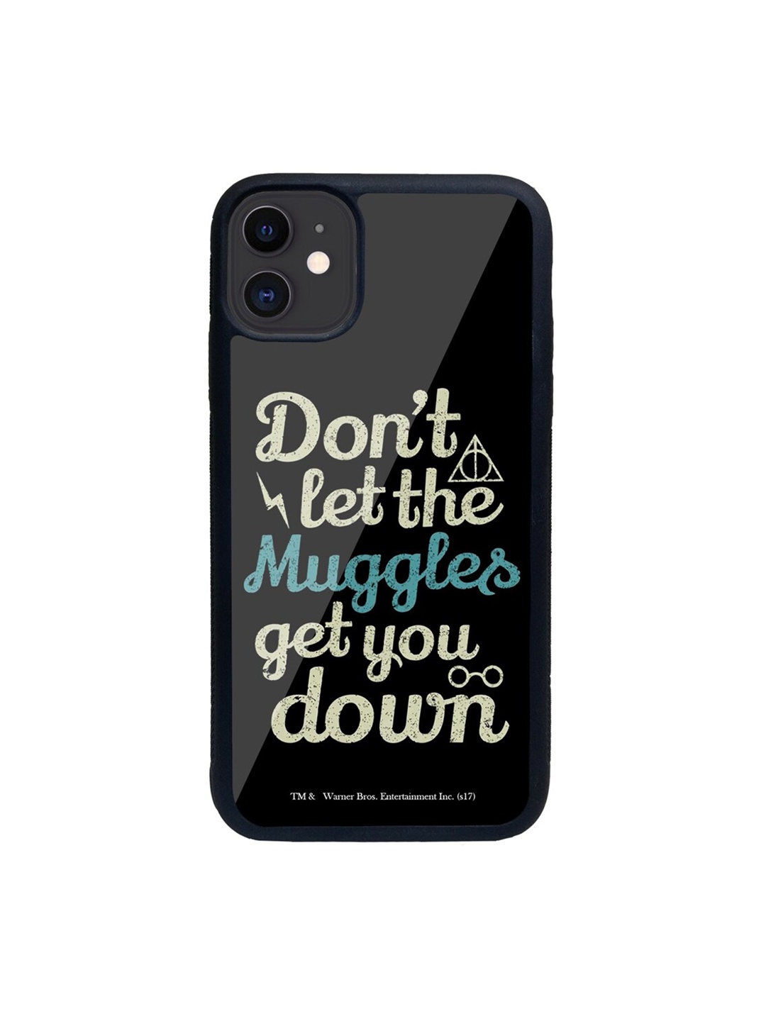 

macmerise Black & White Muggle Theory Glass iPhone 11 Phone Case