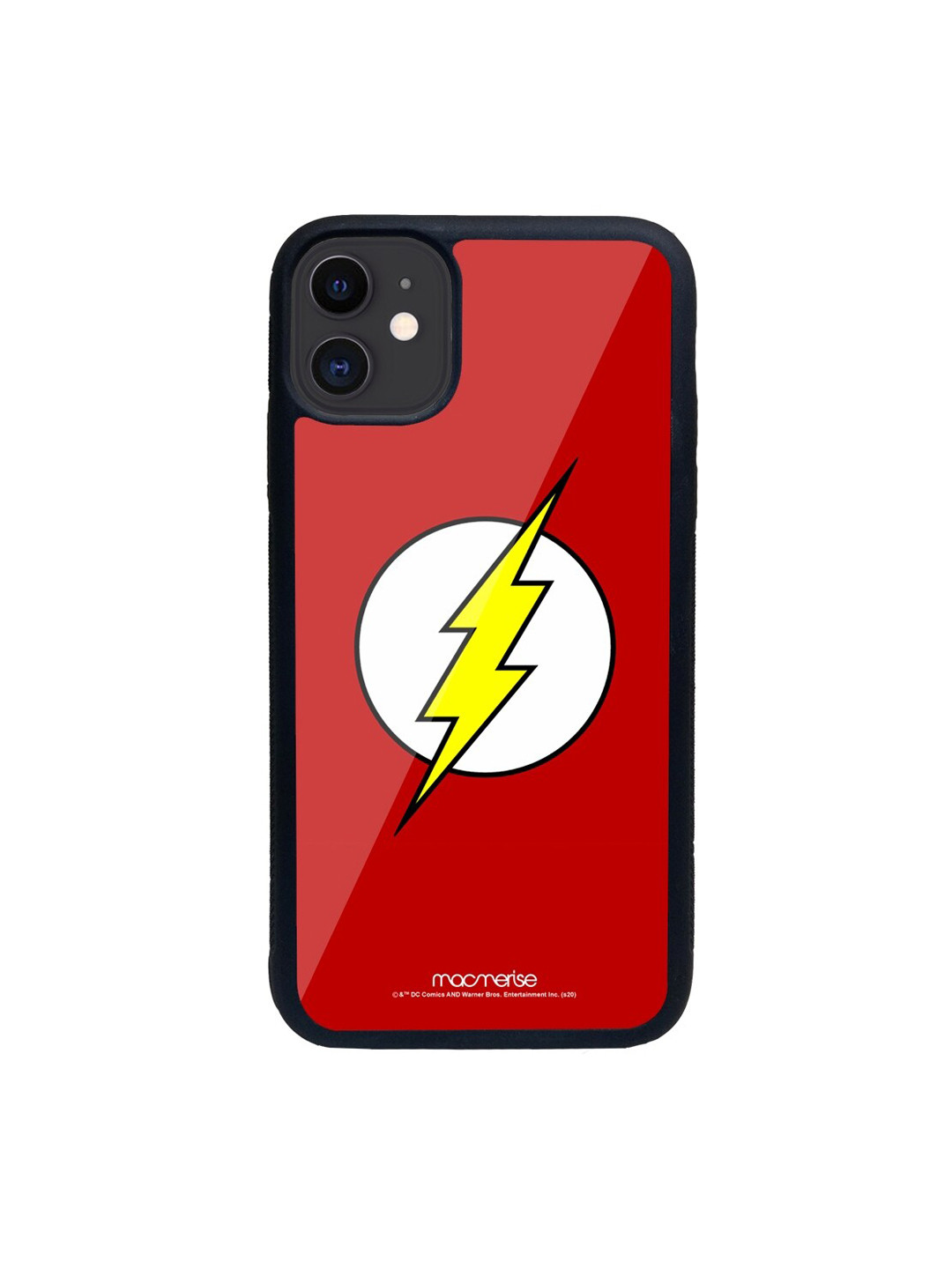 

macmerise Red & White Logo Flash Printed iPhone 11 Back Case