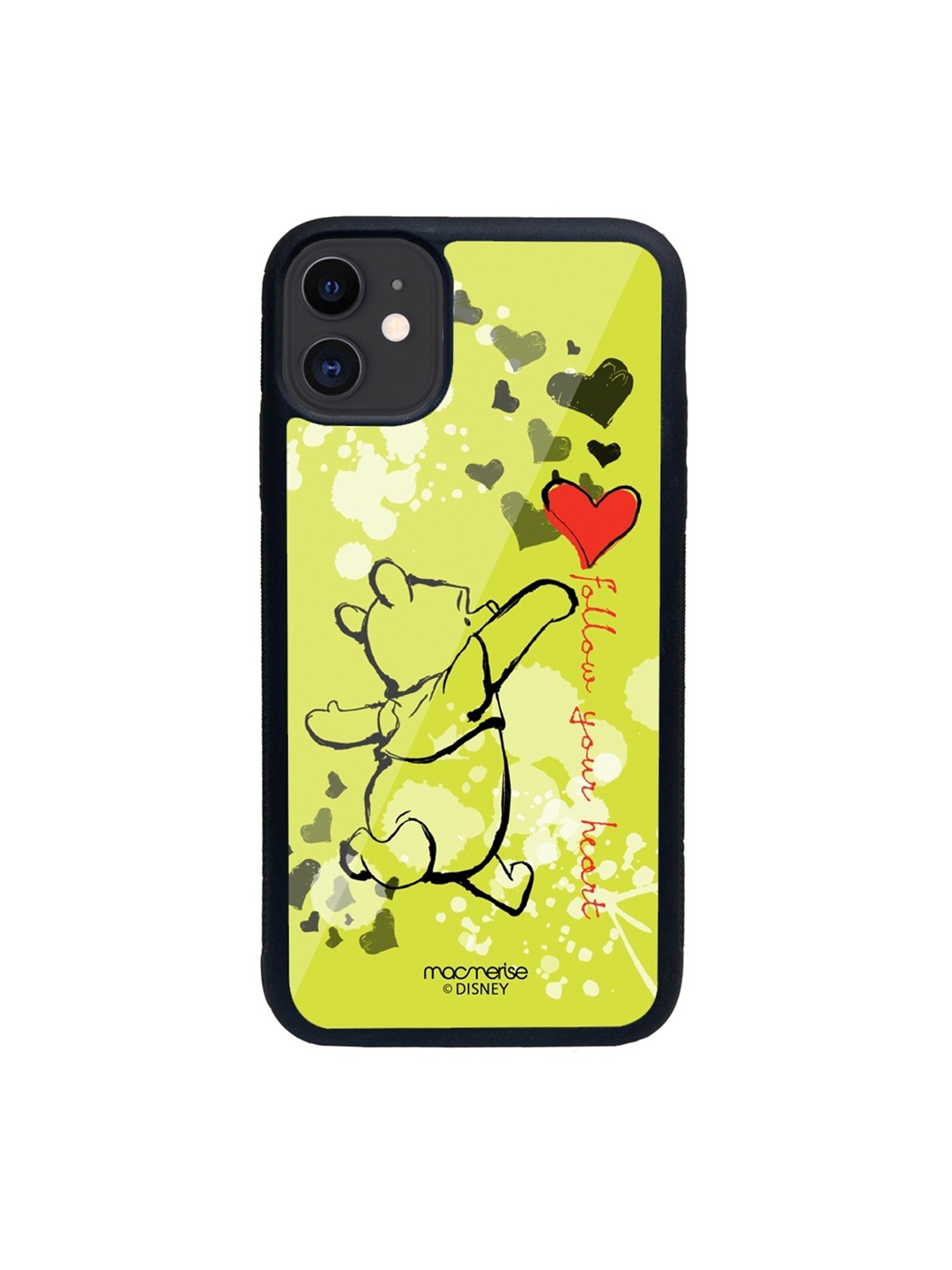 

macmerise Green & Red Follow your Heart iPhone 11 Back Case