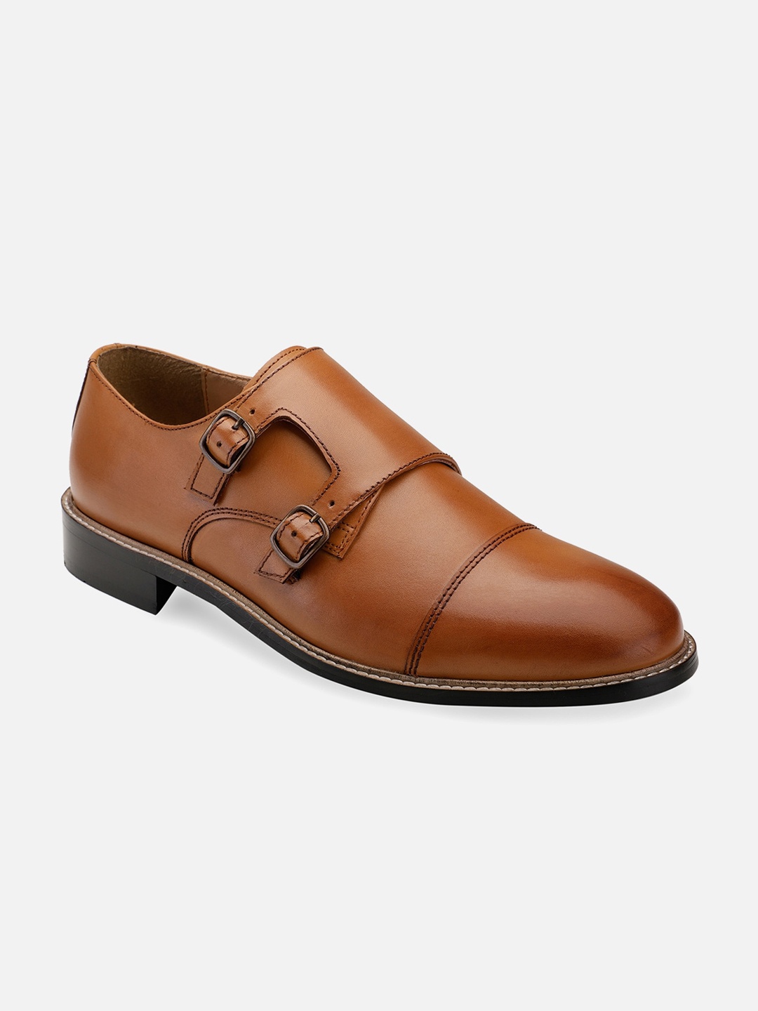 

Hats Off Accessories Men Tan Leather Monks