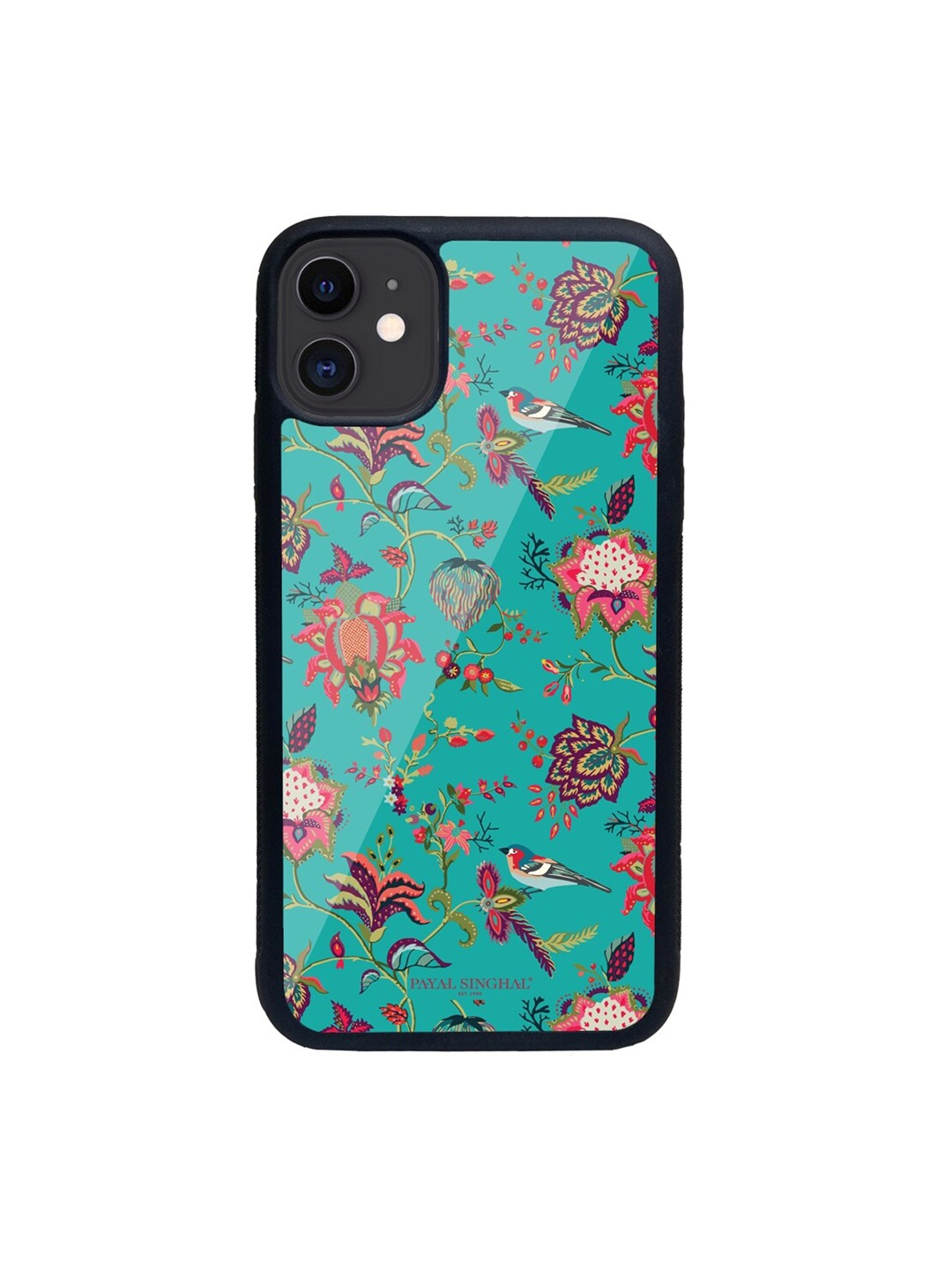 

macmerise Teal Blue & Pink Payal Singhal Chidiya Printed iPhone 11 Phone Case