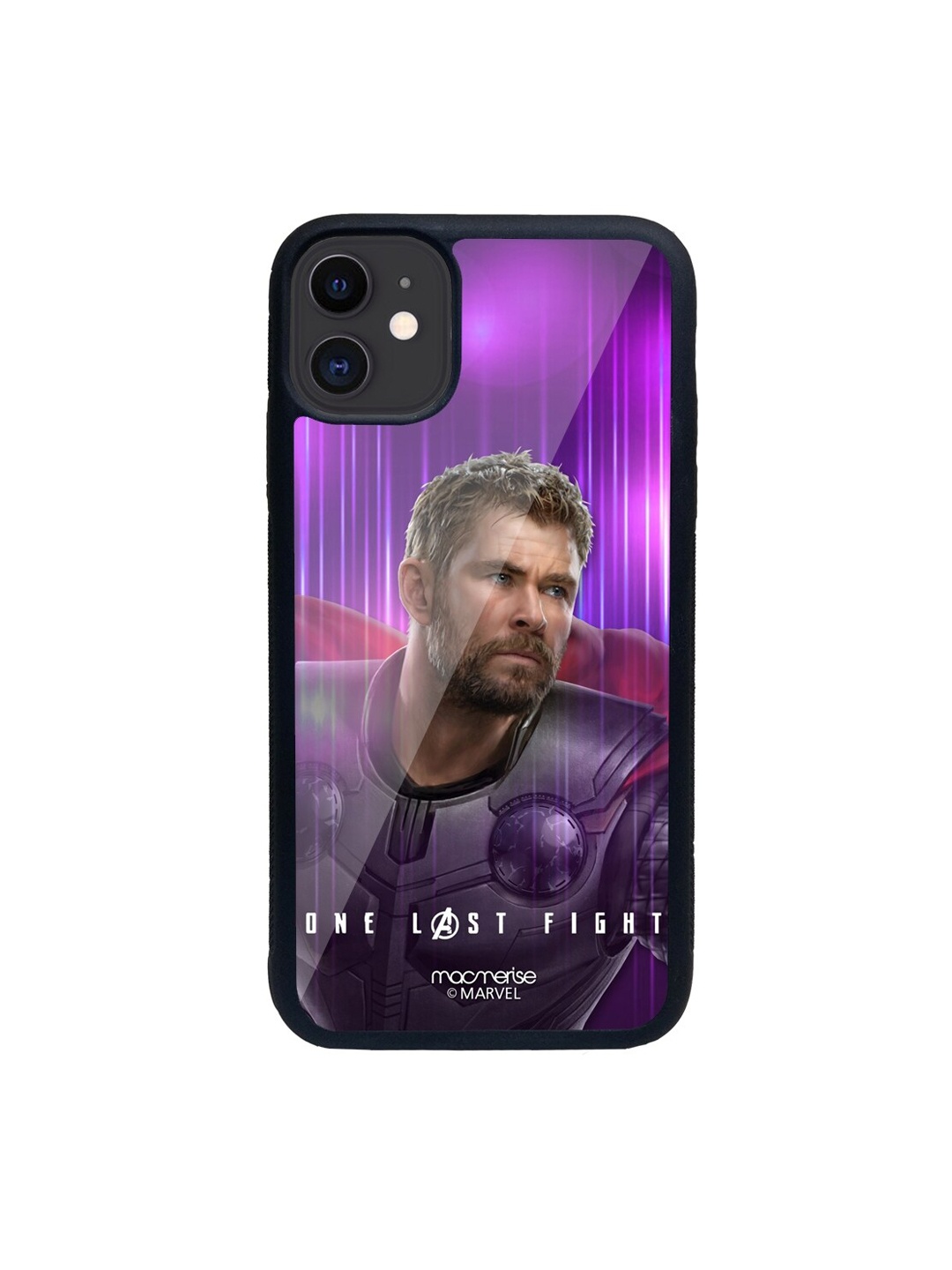 

macmerise Purple & Grey One Last Fight Printed iPhone 11 Back Case