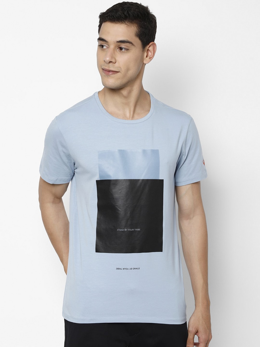 

Allen Solly Tribe Men Blue Printed Round Neck T-shirt