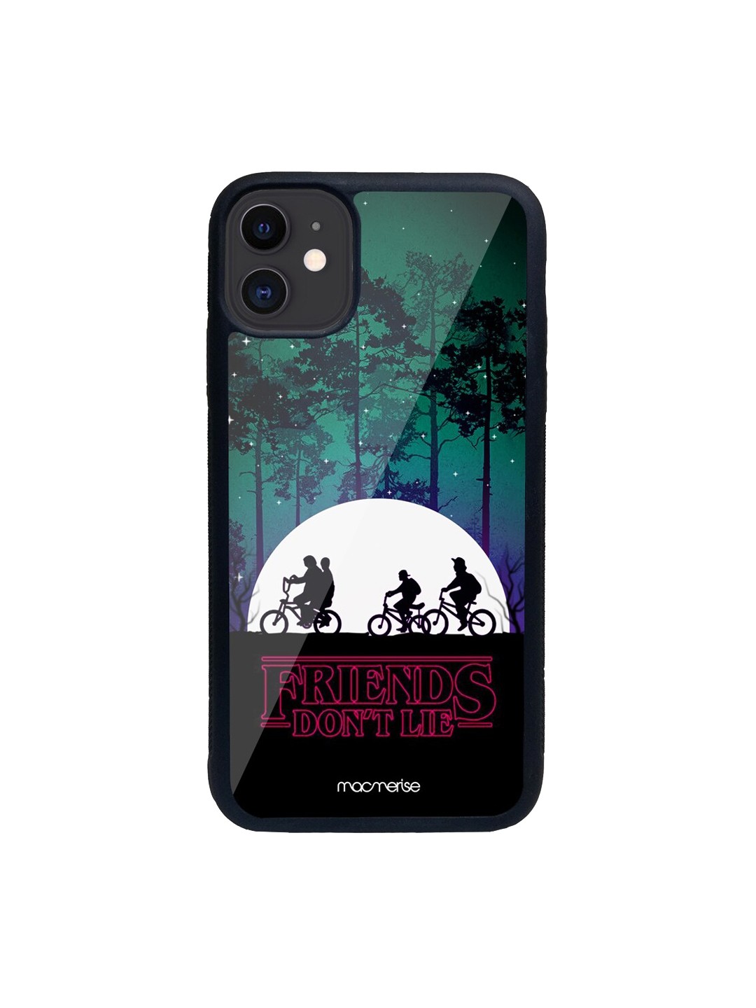 

macmerise Black & Green The Gang of Hawkins Printed iPhone 11 Back Case