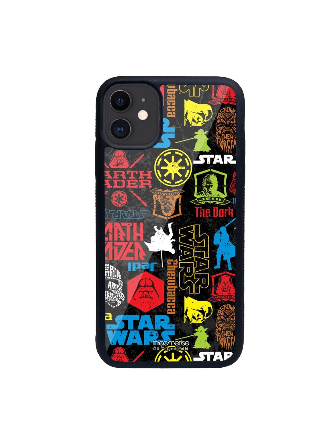 

macmerise Black & Yellow Star Wars Mashup iPhone 11 Back Case