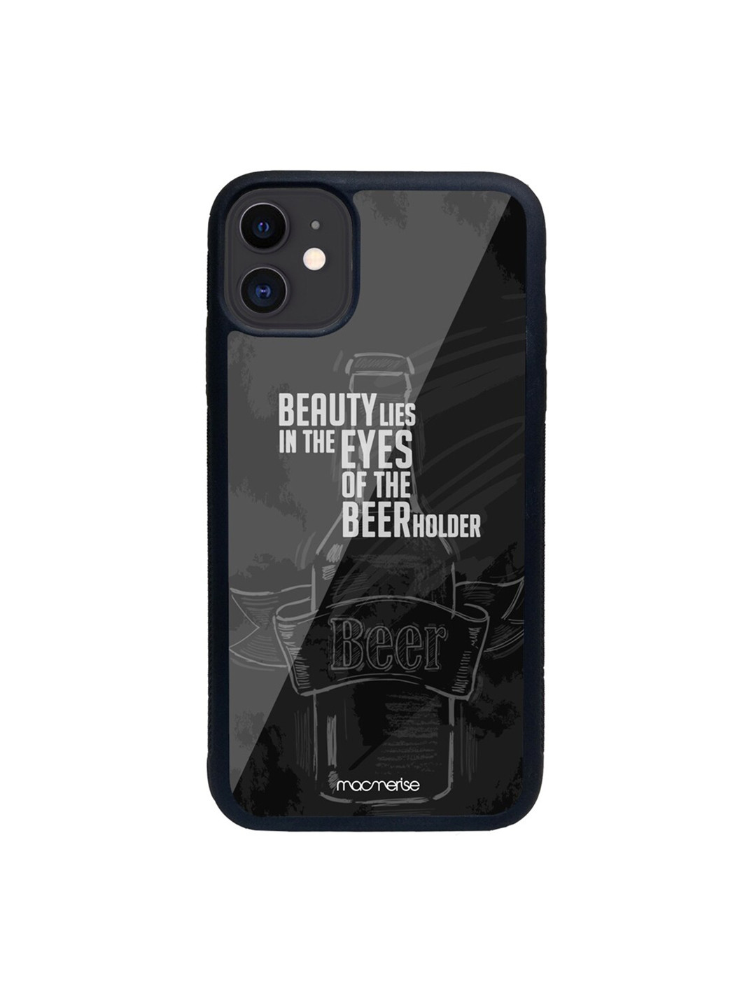 

macmerise Black & Grey Beer Holder Printed iPhone 11 Phone Back Case