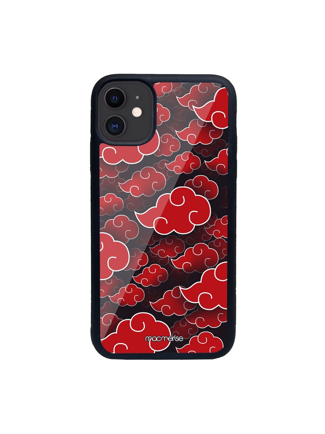 

macmerise Black & Red Akatsuki Clouds iPhone 11 Back Case