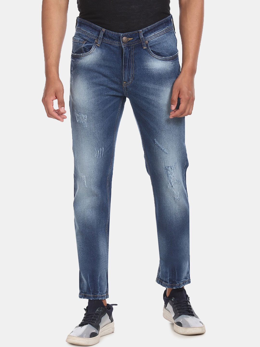 

Cherokee Men Blue Regular Fit Mid-Rise Mildly Distressed Stretchable Jeans