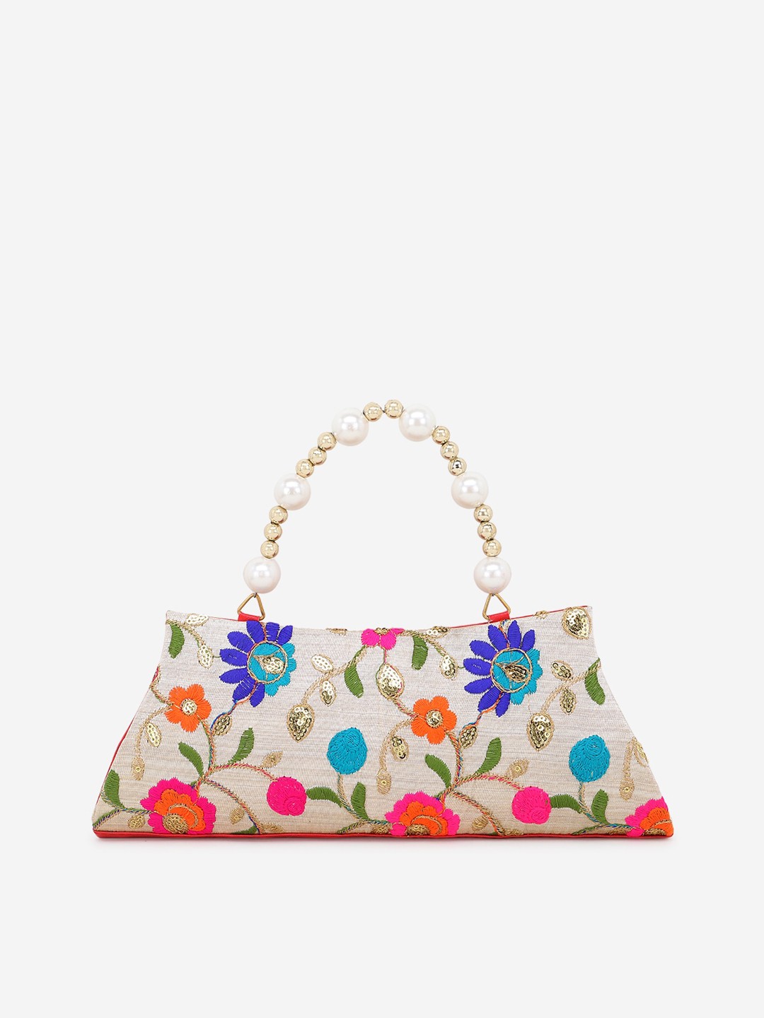 

Element Cart Multicoloured Embroidered Clutch, Multi