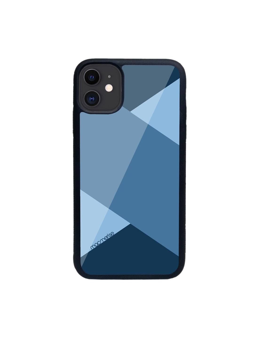 

macmerise Blue Stripes Glass iPhone 11 Phone Case
