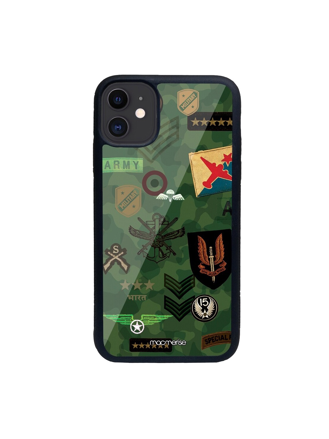 

macmerise Green & Black Roger That Green Printed iPhone 11 Back Case