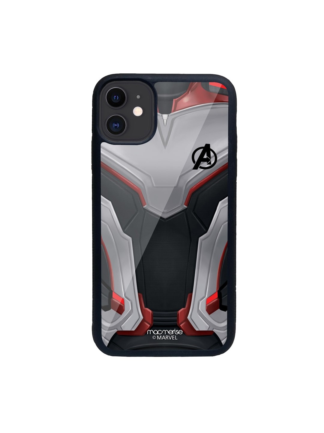 

macmerise Black & Grey Avengers Endgame Suit Printed iPhone 11 Back Case