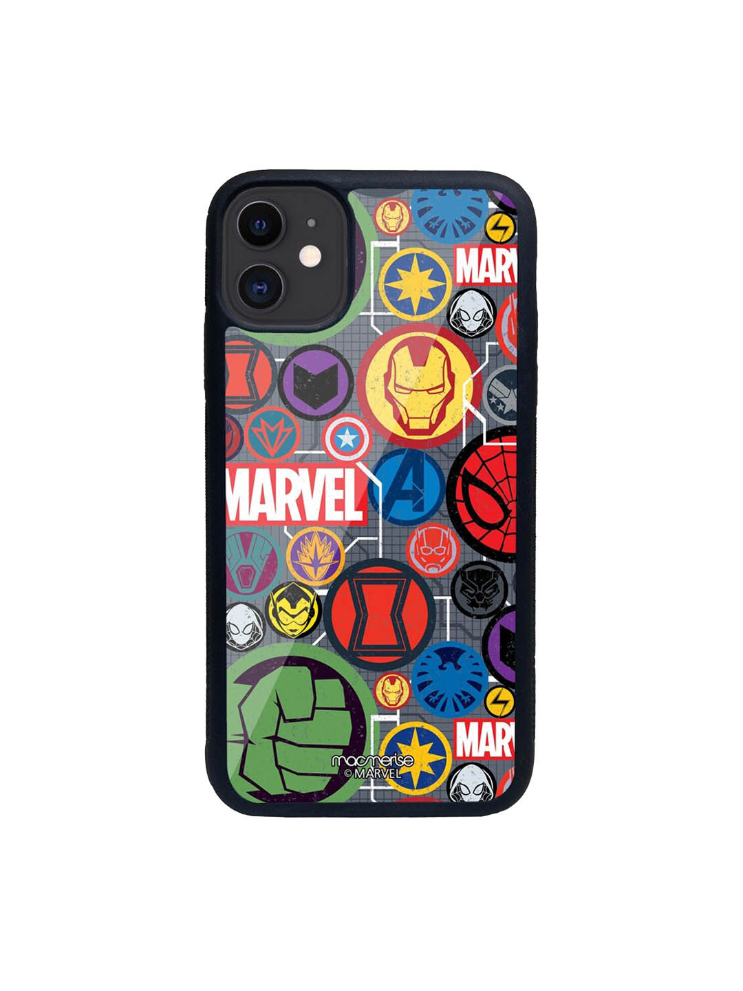 

macmerise Grey & Red Marvel Iconic Mashup iPhone 11 Phone Case