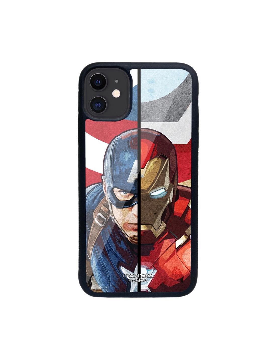 

macmerise Black & Red Man vs Machine iPhone 11 Back Case