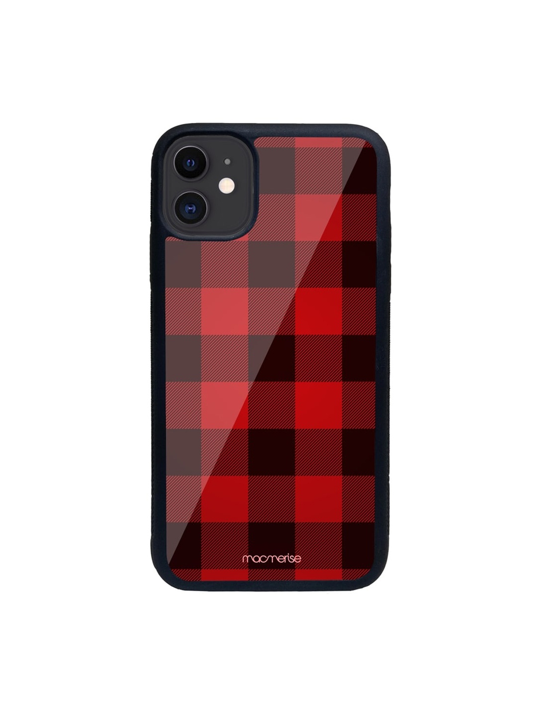 

macmerise Red & Black Checkmate Pattern iPhone 11 Back Case