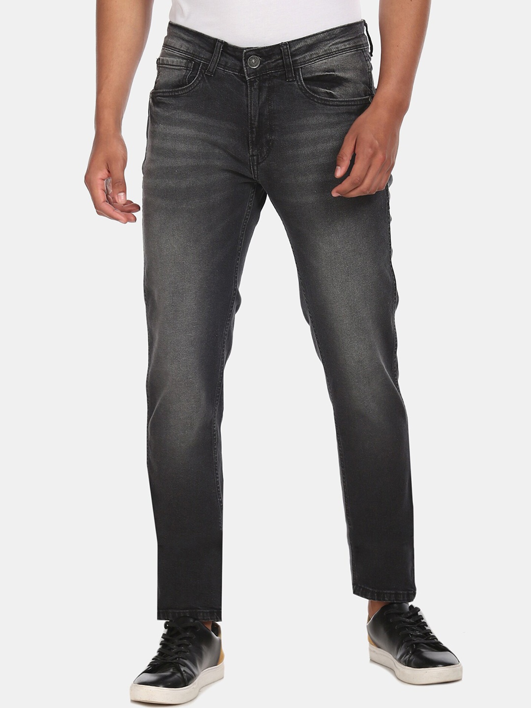 

Colt Men Grey Regular Fit Mid-Rise Clean Look Stretchable Jeans