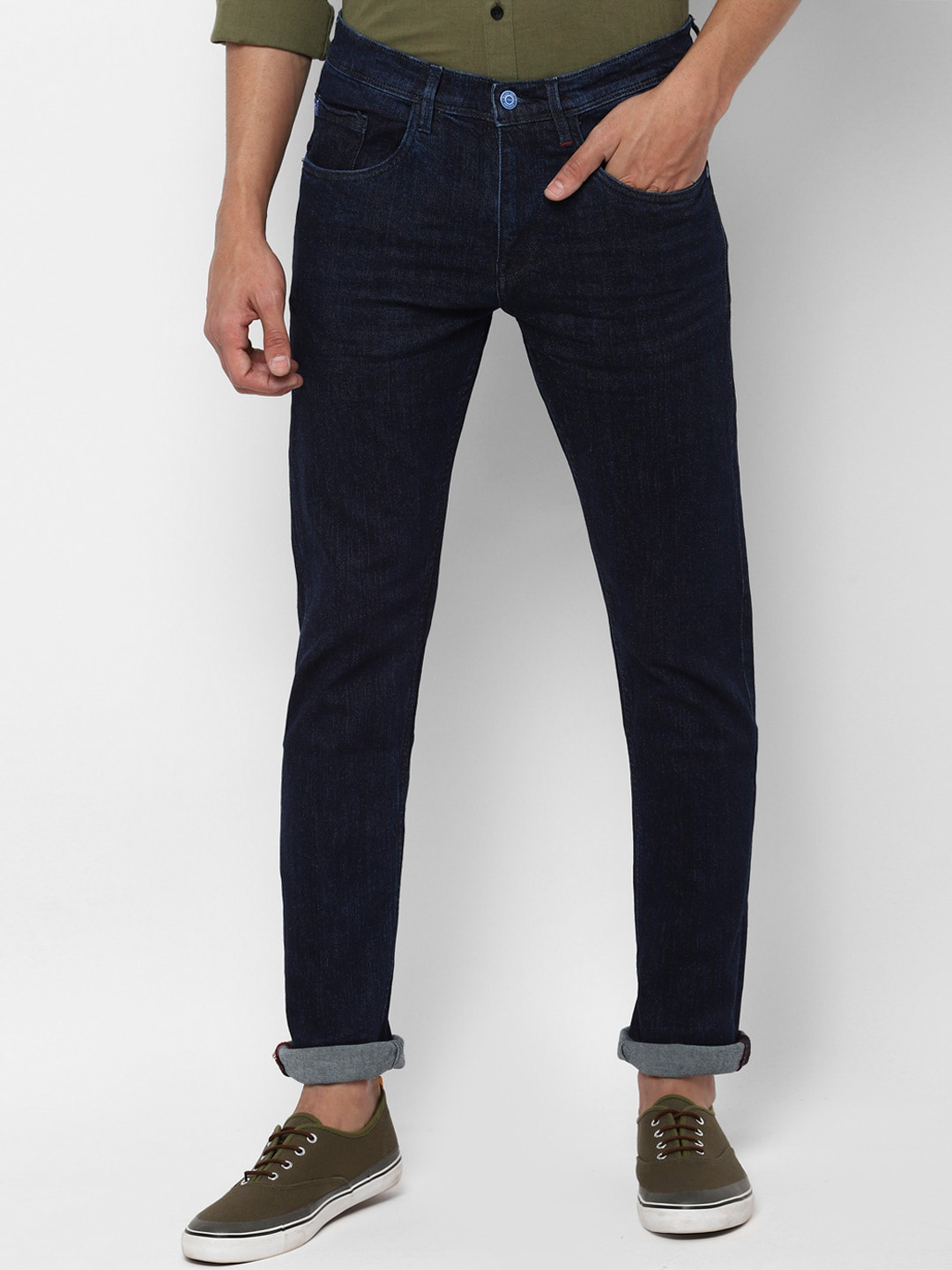 

Allen Solly Men Navy Blue Slim Fit Jeans