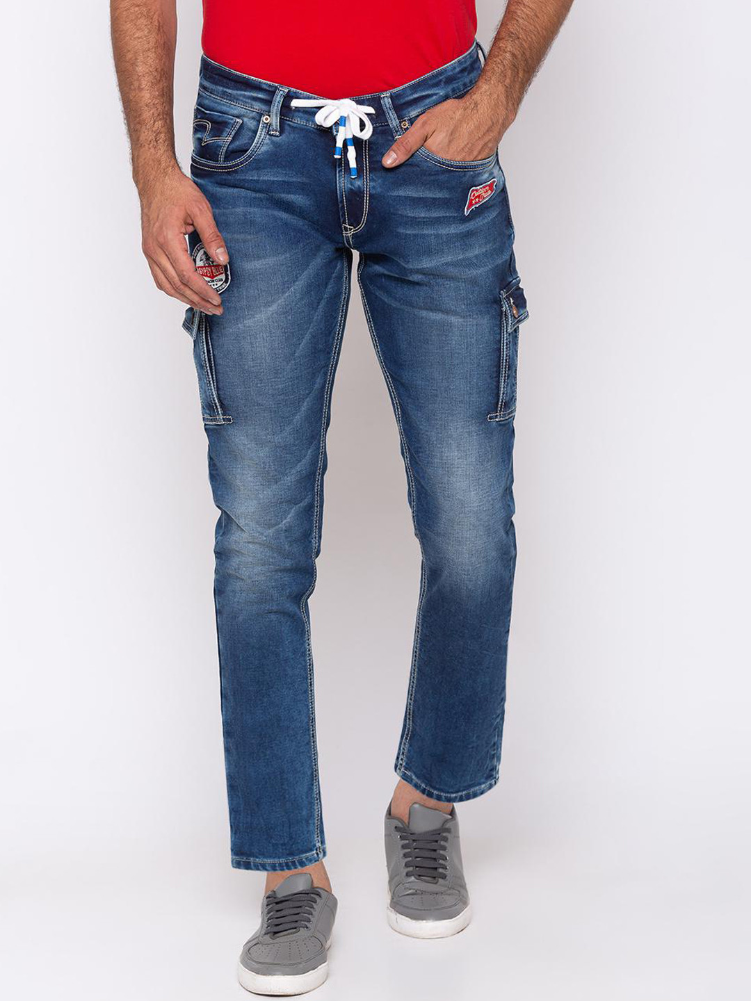 

SPYKAR Men Blue Slim Fit Low-Rise Clean Look Jeans