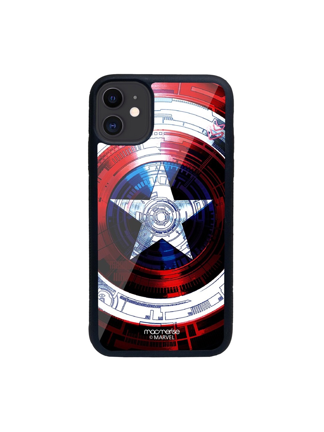 

macmerise Red & White Captains Shield Decoded Printed iPhone 11 Back Case